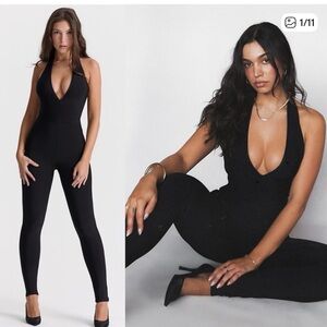 House of CB Anaise Plunge Corset Stretch Bandage Jumpsuit